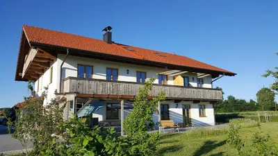 Das Gebäude in dem sich die Ferienwohnung befindet