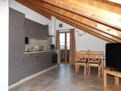 Küche/Küchenzeile in der Unterkunft Ferienwohnung Wallberg
