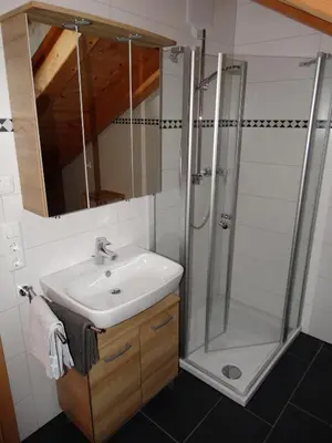 Ein Badezimmer in der Unterkunft Ferienwohnung Wallberg