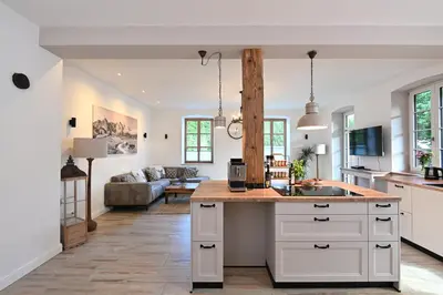 TV/Unterhaltungsangebot in der Unterkunft Ferienwohnung Lämmche, EG mit eingezäuntem Garten