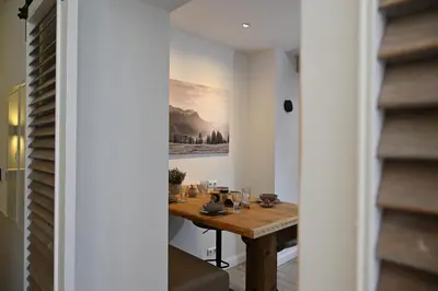 Grundriss der Unterkunft Ferienwohnung Lämmche, EG mit eingezäuntem Garten