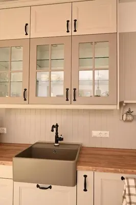 Küche/Küchenzeile in der Unterkunft Ferienwohnung Lämmche, EG mit eingezäuntem Garten