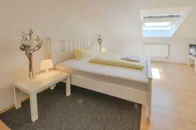 Ein Bett oder Betten in einem Zimmer der Unterkunft Pension Wess