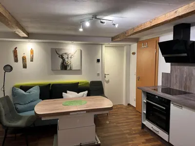 Küche/Küchenzeile in der Unterkunft Haus Monika - wunderschöne ruhige Wohnung
