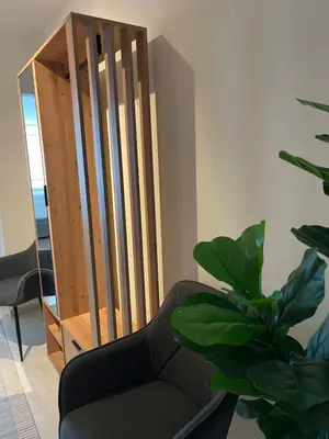 Ein Sitzbereich in der Unterkunft Studio Roma