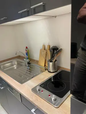 Küche/Küchenzeile in der Unterkunft Studio Roma