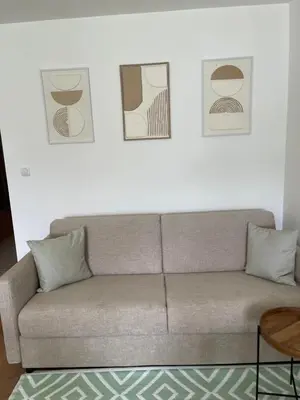 Ein Sitzbereich in der Unterkunft Studio Roma