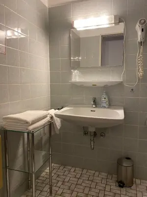 Ein Badezimmer in der Unterkunft Gasthof Großer Wirt