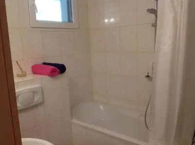 Ein Badezimmer in der Unterkunft Am Berg-Ferienwohnung