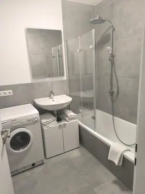 Ein Badezimmer in der Unterkunft Apartment Rosa