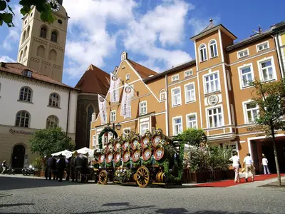 Das Gebäude in dem sich die Ferienwohnung befindet