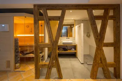 Ein Bett oder Betten in einem Zimmer der Unterkunft Suite Wiesmahd