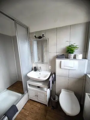 Ein Badezimmer in der Unterkunft Ferienwohnung Claire