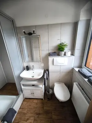 Ein Badezimmer in der Unterkunft Ferienwohnung Claire