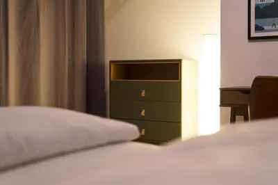 Ein Bett oder Betten in einem Zimmer der Unterkunft COZEE - Design-Wohnung mit Parkplatz zwischen München und Flughafen MUC