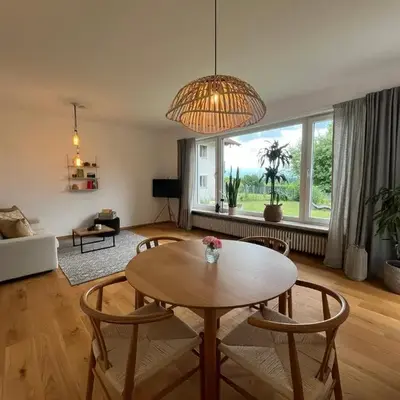 Idyllische Wohnung mit Bergblick nah am Simssee