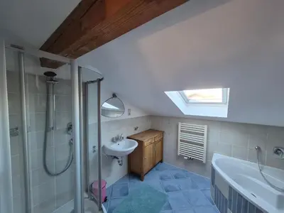 Ein Badezimmer in der Unterkunft Chiemsee-Fewo Prien