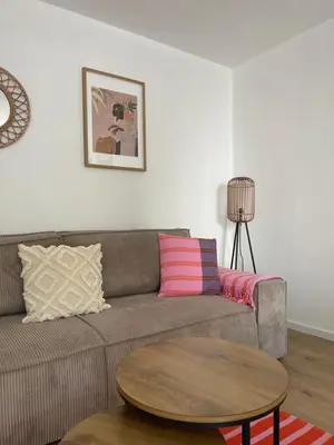 Ein Sitzbereich in der Unterkunft NEU - Apartment Lago am Chiemsee