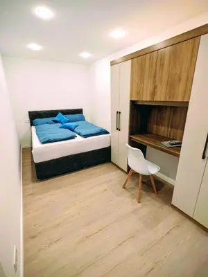 Ein Bett oder Betten in einem Zimmer der Unterkunft Allgäuer Hof Weilheim