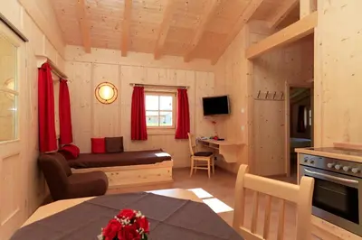 TV/Unterhaltungsangebot in der Unterkunft Alpenchalets Hotel Lambach