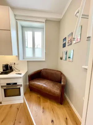 Küche/Küchenzeile in der Unterkunft Voll ausgestattetes Apartment in der Au