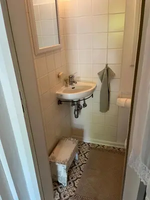 Ein Badezimmer in der Unterkunft Ferienhaus Fischermartl am Ammersee