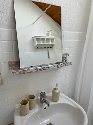 Ein Badezimmer in der Unterkunft Ferienhaus Fischermartl am Ammersee