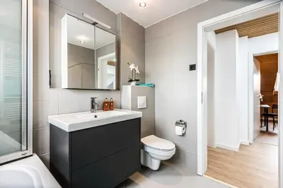 Ein Badezimmer in der Unterkunft Im Grasweg