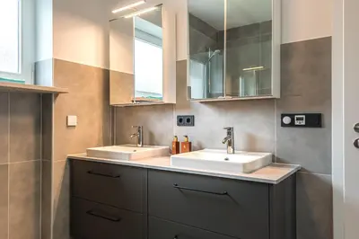Ein Badezimmer in der Unterkunft Im Grasweg