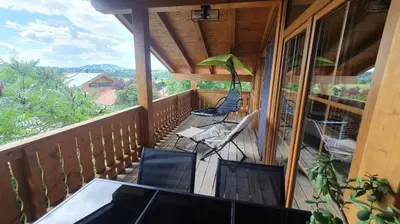Ein Balkon oder eine Terrasse in der Unterkunft RoSa Seeblick