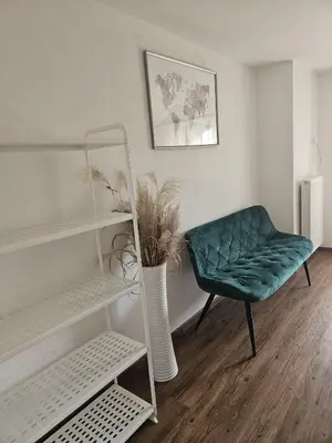 Ein Sitzbereich in der Unterkunft RoSa Seeblick