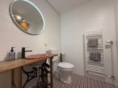 Ein Badezimmer in der Unterkunft Appartement Kreuzberg