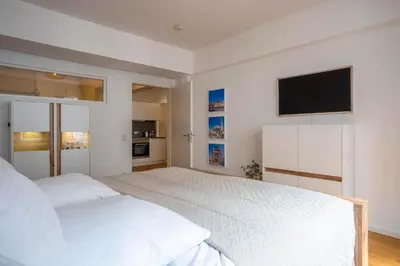 Ein Bett oder Betten in einem Zimmer der Unterkunft New luxury apartment 3 rooms at Rathausplatz