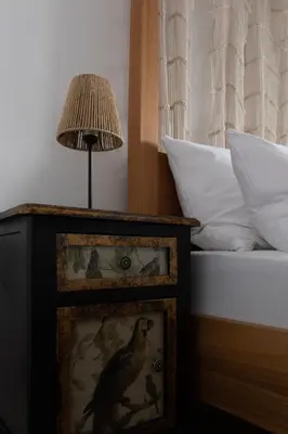 Ein Bett oder Betten in einem Zimmer der Unterkunft ღLiboria I Casa Mangifera