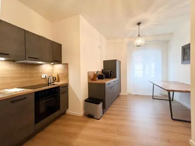 Küche/Küchenzeile in der Unterkunft ღLiboria Villa Münter