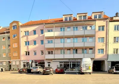 Das Gebäude in dem sich die Ferienwohnung befindet