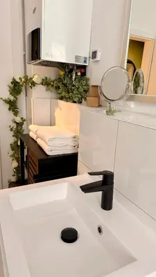 Küche/Küchenzeile in der Unterkunft Traumwerk 24 - Jakober City Loft