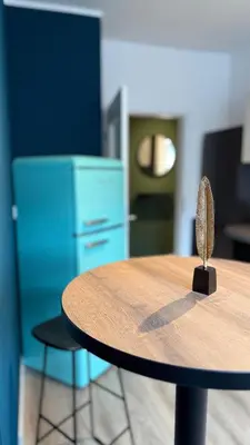 Küche/Küchenzeile in der Unterkunft Traumwerk 24 - Jakober City Loft