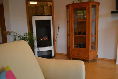 Ein Sitzbereich in der Unterkunft FeWoLo