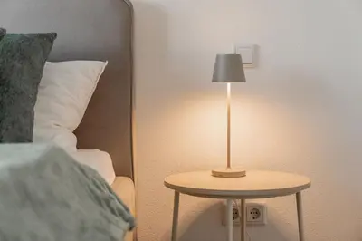 Ein Bett oder Betten in einem Zimmer der Unterkunft Bay 47° Boutique Apartments am Chiemsee