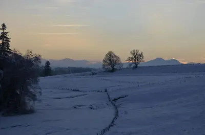 Naturlandschaft in der Nähe der Ferienwohnung