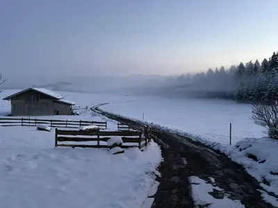 Langegger Alm - Sennerstube im Winter