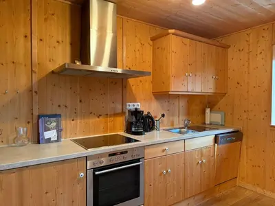 Küche/Küchenzeile in der Unterkunft Langegger Alm - Almhütte