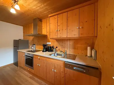 Küche/Küchenzeile in der Unterkunft Langegger Alm - Almhütte