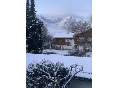 Bergfeuer im Winter