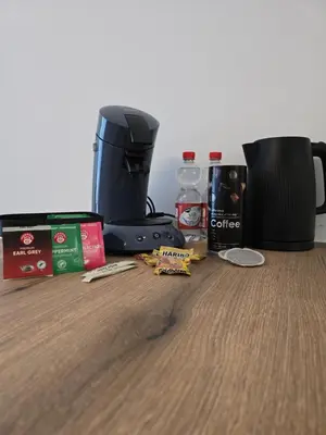 Kaffee-/Teezubehör in der Unterkunft Modernes Apartment in guter Lage Deluxe