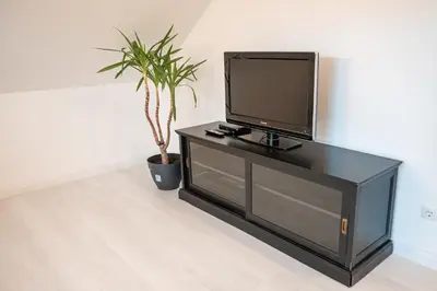 Küche/Küchenzeile in der Unterkunft Schöne Dachgeschosswohnung