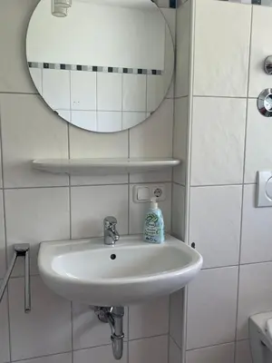 Ein Badezimmer in der Unterkunft Ferienwohnung Obstgartenblick