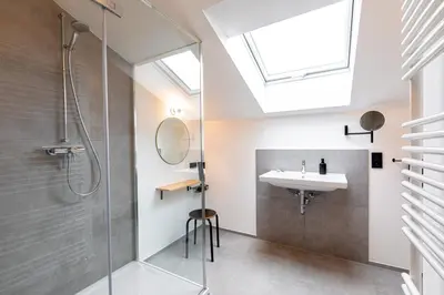 Ein Badezimmer in der Unterkunft GERN Weitblick