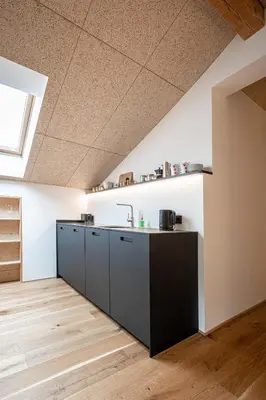 Küche/Küchenzeile in der Unterkunft GERN Weitblick